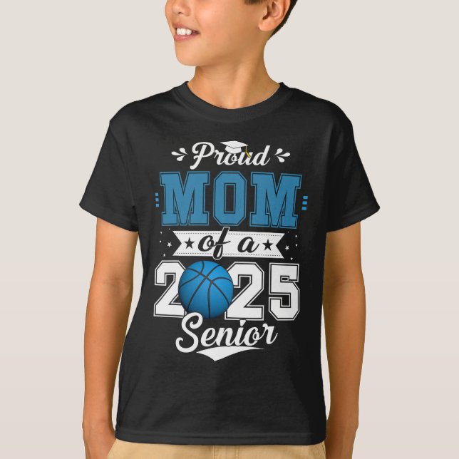 stolt Mamma av 2025 års högre Student-skalk 1 T Shirt (Framsida)