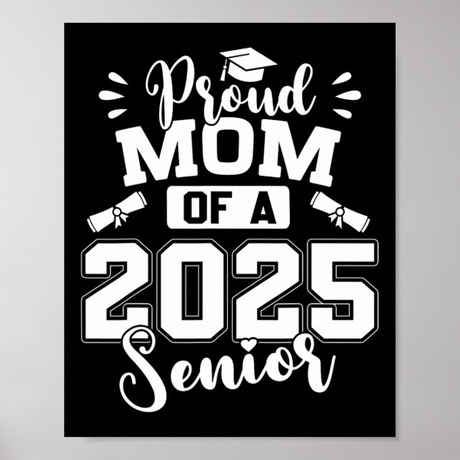 stolt Mamma av 2025 års högre Student Studenten Poster (Framsidan)