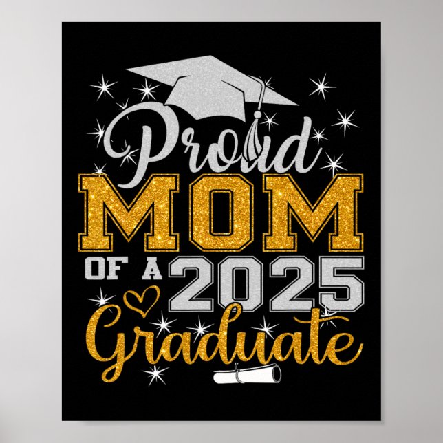 stolt Mamma av 2025 års Student Cl Senior Studente Poster (Framsidan)