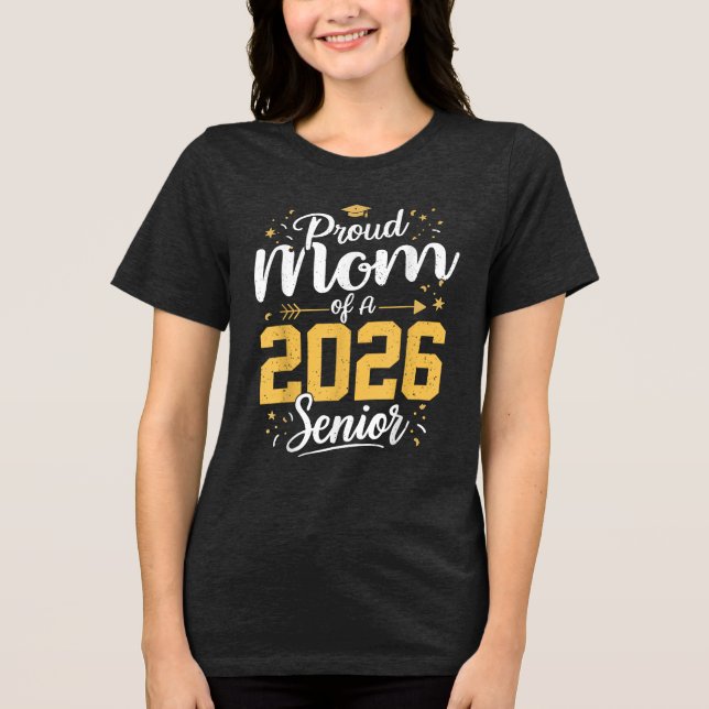 stolt Mamma av 2026 års högsta 2026 års klass 2026 T Shirt (Framsida)