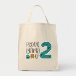 stolt Mamma av 2 Tote Bag Tygkasse