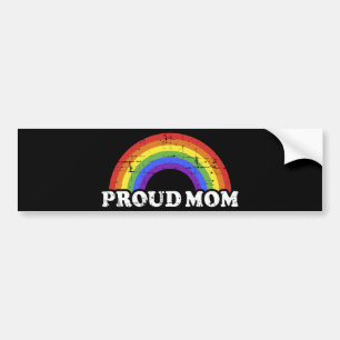 stolt mamma av bög eller lesbisk sonarmbåge bildekal
