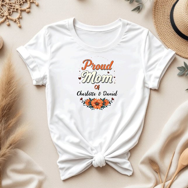 stolt Mamma av [Ditt namn] | Personlig Mamma T Shirt (Skapare uppladdad)