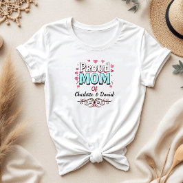 stolt Mamma av [Ditt namn] | Sentimental Mamma T Shirt