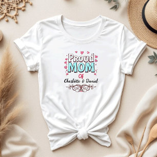 stolt Mamma av [Ditt namn]   Sentimental Mamma T Shirt