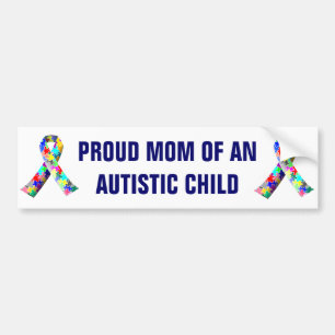 Stolt mamma av en Autistic barnbildekal Bildekal