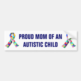 Stolt mamma av en Autistic barnbildekal Bildekal