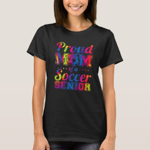 stolt Mamma av en fotbollsledare 2022 Tie Dye Grad T Shirt