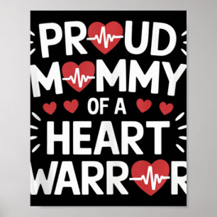 stolt Mamma av en hjärtkritiksgaranti för ökad med Poster