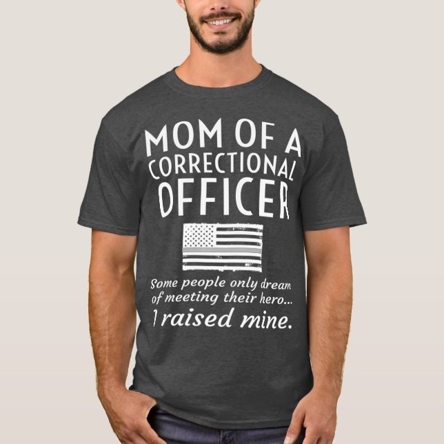 stolt Mamma av en korrektionsförrättare Mor Thin T Shirt (Framsida)