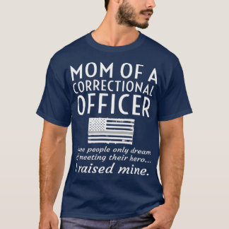 stolt Mamma av en korrektionsförrättare Mor Thin T Shirt