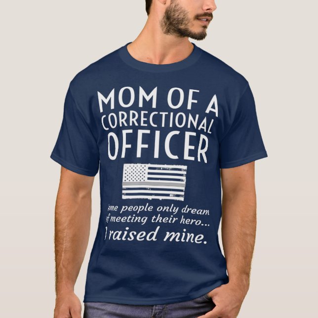stolt Mamma av en korrektionsförrättare Mor Thin T Shirt (Framsida)