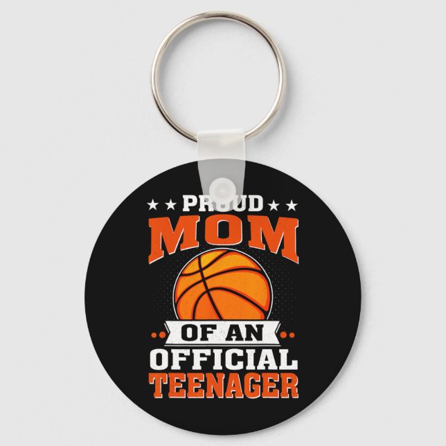 stolt Mamma av en Officiell tonåring 13:e födelsed Nyckelring (Framsida)