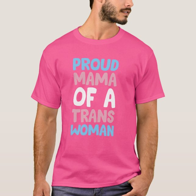 stolt Mamma av ett transeuropeiskt Pride T Shirt (Framsida)