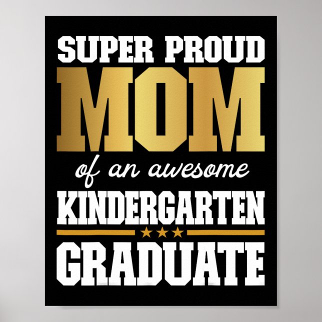 stolt Mamma av Fantastisk Kindergarten Student 202 Poster (Framsidan)