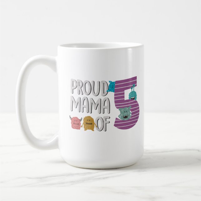 stolt Mamma av fem Kaffemugg (Vänster)