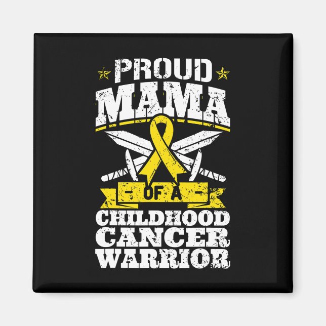 stolt Mamma av medvetenhet om cancer hos barn Magnet (Framsidan)