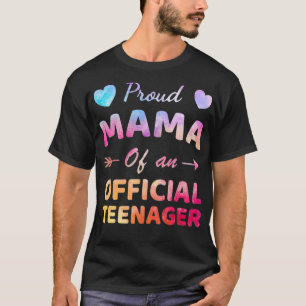 stolt Mamma av Officiell tonåring 13:e födelsedage T Shirt