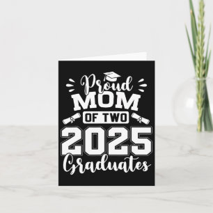 stolt Mamma av två 2025 Student Studenten Kort