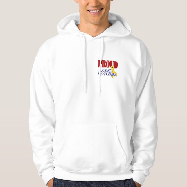 Stolt mamma - flygvapen hoodie (Framsida)