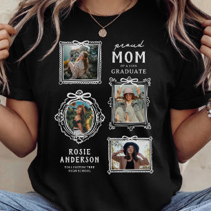 Stolt Mamma Foto Collage Examinerad T Shirt
