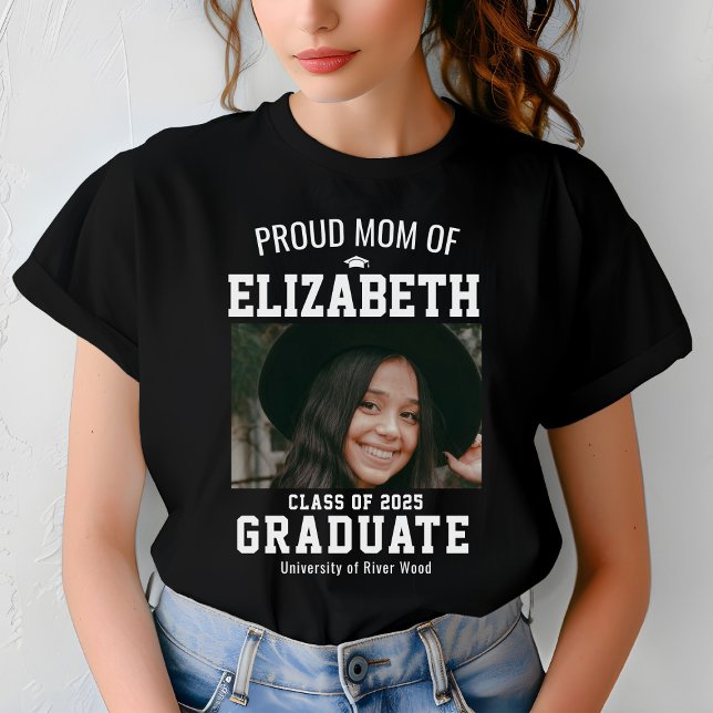 Stolt mamma foto examen föräldrar anpassad t shirt (Skapare uppladdad)