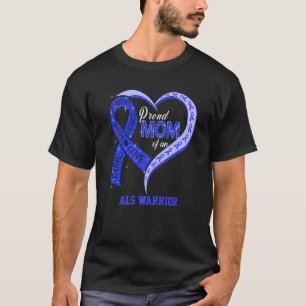 stolt Mamma i en ALS-kritikör Ribbon Heart Premium T Shirt