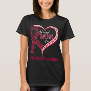 stolt Mamma i en Brain Aneurysm Warrior T Shirt