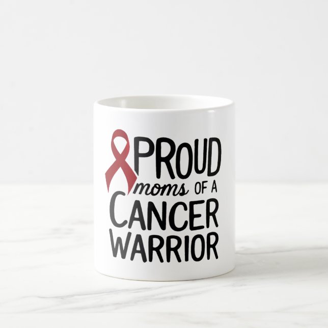 stolt Mamma i en cancerkrigare Kaffemugg (Center)