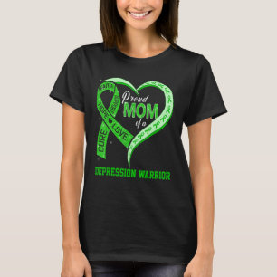 stolt Mamma i en depressionskrig, revben T Shirt