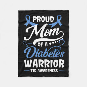 stolt Mamma i en diabetesanfallsskådespelare T1d Fleecefilt
