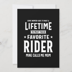 stolt Mamma i en Fantastisk Rider Player Inbjudningar