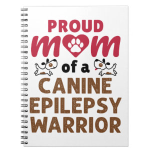 stolt Mamma i en Hund-epilepsivåg Anteckningsbok
