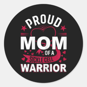 stolt Mamma i en sickle Cell Warrior Sickle Cell A Runt Klistermärke