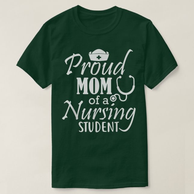 stolt Mamma i ett närliggande Student T Shirt (Design framsida)