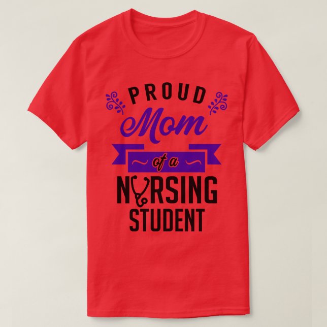 stolt Mamma i ett sydöende Student 1 T Shirt (Design framsida)