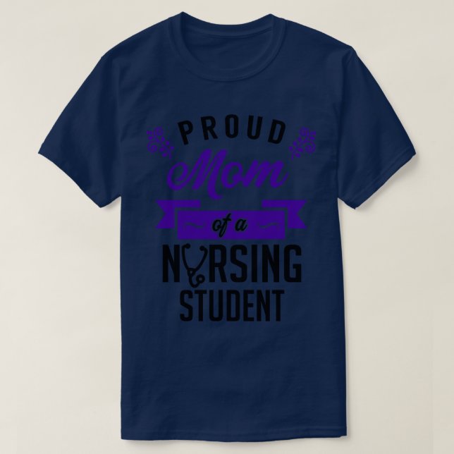 stolt Mamma i ett sydöende Student 1 T Shirt (Design framsida)