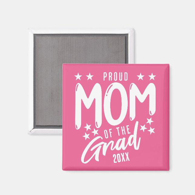stolt Mamma i Grad-Anpassningsbarnas årskvinna Magnet (Front/Back)