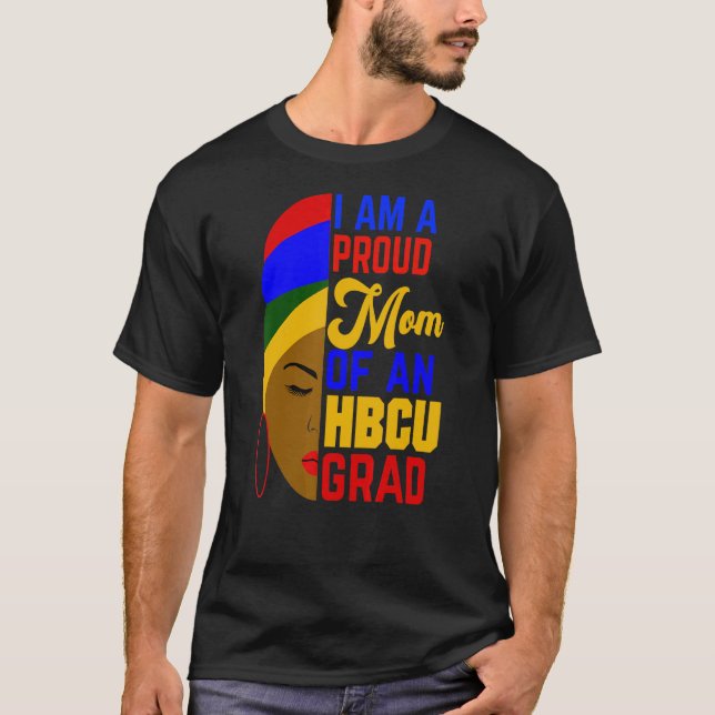 stolt Mamma i Hbcu Grad Afrocentric T Shirt (Framsida)