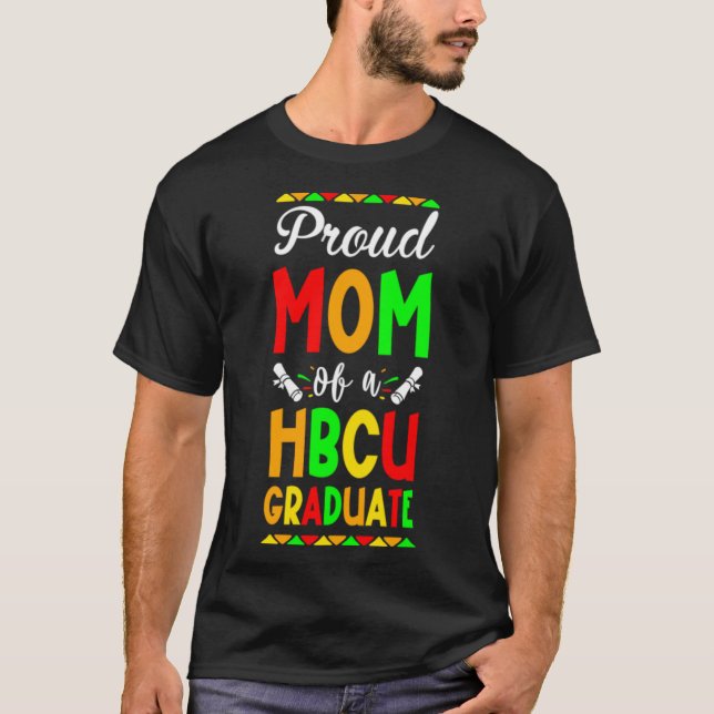 stolt Mamma i HBCU Student3 T Shirt (Framsida)