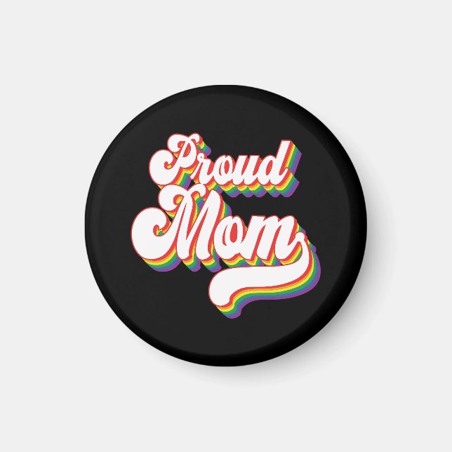 stolt Mamma i HBT TQ | GAY PRIDE MAMMA | Stöd Magnet (Framsidan)