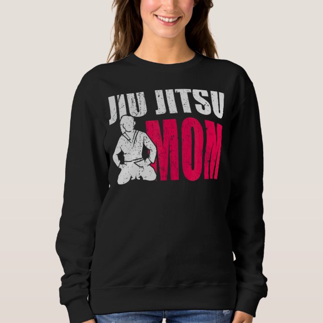 stolt Mamma i Jiu Jitsu Fighter Bjj Mor T Shirt (Framsida)
