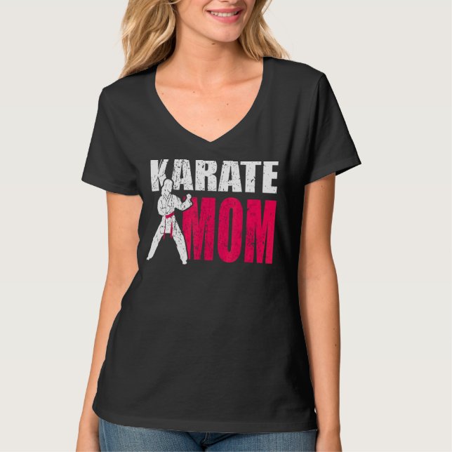 stolt Mamma i Karatkampen T Shirt (Framsida)