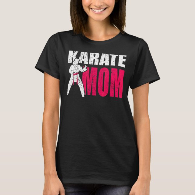 stolt Mamma i Karatkampen T Shirt (Framsida)