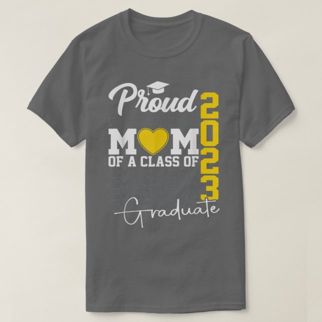 stolt Mamma i klass 2023 Student 23 Gr T Shirt (Design framsida)