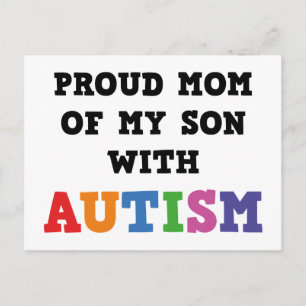 stolt Mamma i min son med autism Vykort