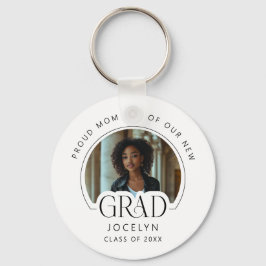 stolt Mamma i vår Grad Photo Keepie Keychain Nyckelring