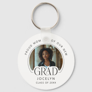 stolt Mamma i vår Grad Photo Keepie Keychain Nyckelring