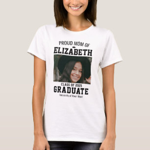 Stolt mamma klass 2025 examen förälder anpassad t shirt