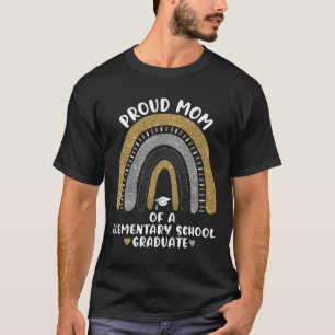 stolt Mamma om en grundskola i Student Rainbow T Shirt
